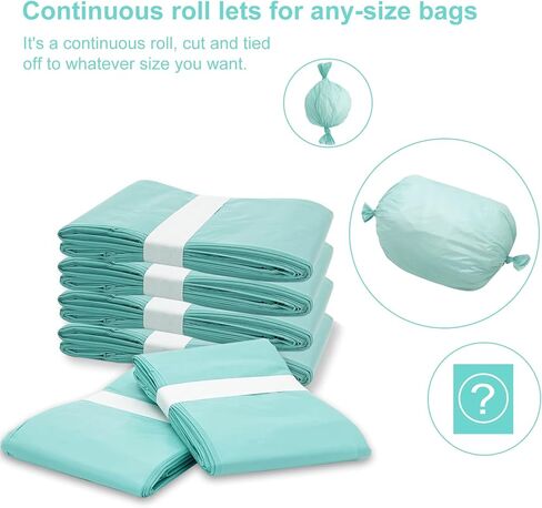 Cat Litter Pail Liner Refills Bags Compatible with Litter Champ Litter Pail, Green, Lightly Scented, 6 Count in Kuwait