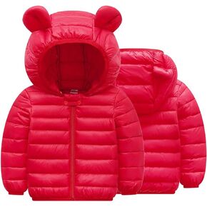 TAOJIAN Infant and Toddler Baby Boys Girls Winter Warm Cotton Puffer Cartoon Coats Kids Thicken Jacket Outerwear