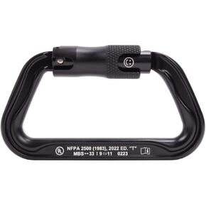Omega Pacific Standard D Aluminum Keylock 3-Stage Quik-Lok Carabiner - Certification: NFPA 2500 (1983), 2022 ED Technical Use in Kuwait