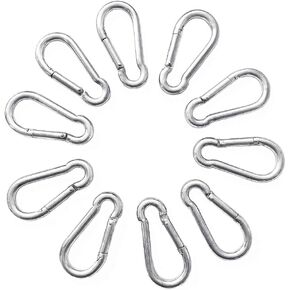 JCPLYNN Stainless Steel Spring Snap Hook Carabiner Screw Lock - Quick Link Lock Carabiner - 304 Stainless Steel Clips