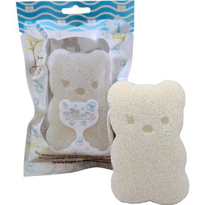 Baby Bath Sponge 100% Pure Natural Extra Soft and Smooth - Hypoallergenic and Completely Free of Fragrance, Colorant, Additives, Sulfates, Parabens, Phthalates, and Petroleum by BearCo. in Saudi Arabia