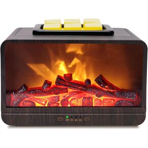 موقد تسخين الشمع الكهربائي، سخان الشمع الكهربائي، موقد الزيت العطري المعطر، ضوء اللهب، جهاز تسخين الشمع مع 4 مؤقت إيقاف تلقائي للمنزل والمكتب وغرفة النوم والحمام والهدايا والديكور in Kuwait