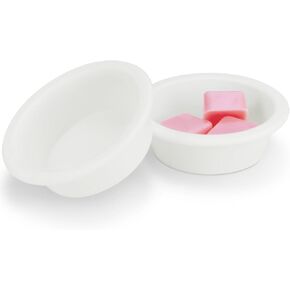 Bobolyn Silicone Wax Warmer Liners - 2Pcs Reusable Silicone Wax Melt Liner Leakproof Easy Clean Popper Liner Wax Melt Tray Dish for Scented Wax Melt Warmer Burner (Both 2.7 inch in Bottom Diameter) in Kuwait