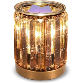 Leyoue Wax Melting Heater Electric Burning Wax Burner Electric Wax Essential Oil Warmer Incense Wax Melt Warmer Night Light Aroma Decorative Lamp for Gifts & Decor(Ironwork Crystal) in Kuwait
