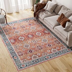 سجادة Dripex Boho Runner مقاس 2x8 قابلة للغسل في الردهة المتعثرة وسجادة ميدالية شرقية وسجادة مطبخ مقاومة للانزلاق وقابلة للطي وسجادة رفيعة قابلة للطي لمدخل غرفة المعيشة وغرفة النوم in Kuwait