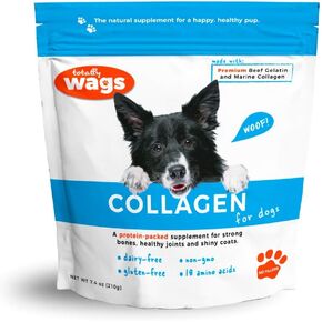 Totally Wags Collagen for Dogs: All Natural Premium Non GMO Collagen. Supports Healthy Joints, Skin, Fur, Digestion. in Saudi Arabia