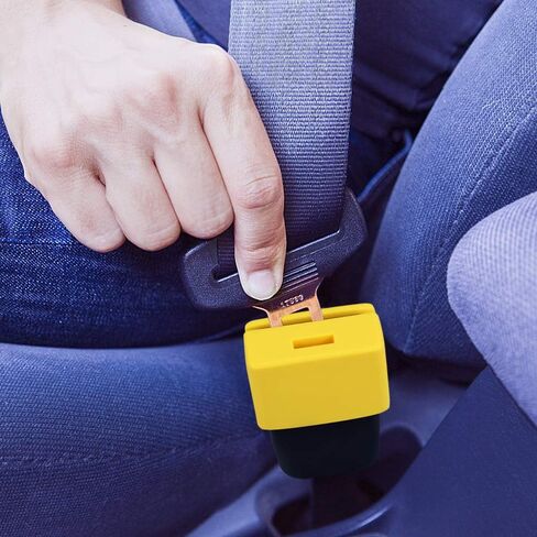 Morlike Silicone Seatbelt Secure Buckle Safety Cover Lock | Keep Children Safe in Car Seat and Prevent Kids from Accidentally Unbuckling | Buckle Guard Fits Almost Vehicles (red,2PACK) in Saudi Arabia