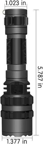 مصباح يدوي Jowbeam 800 لومن عالي الطاقة 5 أوضاع LED أحمر مع حامل Picatinny لعلم الفلك والصيد والطيران والمراقبة الليلية in Kuwait
