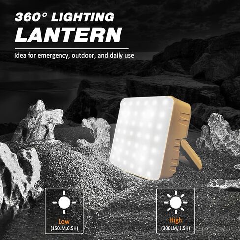 2 في 1 مصابيح يدوية للتخييم، DIBMS LED USB قابلة للشحن معلقة بنك الطاقة مصباح مقاوم للماء للتخييم والأعاصير وانقطاع الطاقة في حالات الطوارئ في الأماكن المغلقة والخارجية in Saudi Arabia
