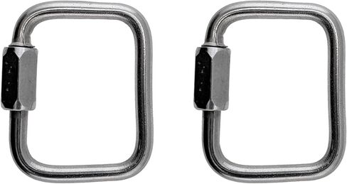 US STAINLESS 2 Pieces Stainless Steel 316 Square Quick Link 5/32" (4mm) Marine Grade in Saudi Arabia