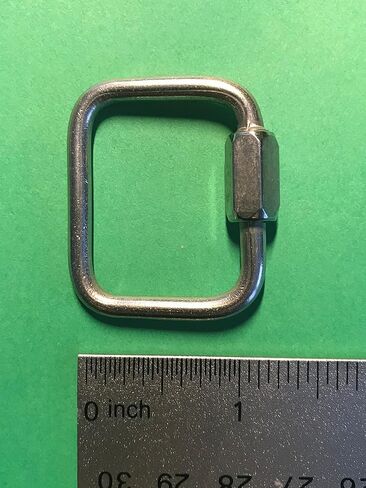 US STAINLESS 2 Pieces Stainless Steel 316 Square Quick Link 5/32" (4mm) Marine Grade in Saudi Arabia