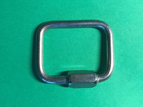 US STAINLESS 2 Pieces Stainless Steel 316 Square Quick Link 5/32" (4mm) Marine Grade in Saudi Arabia