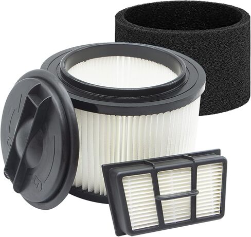 Fine Dust Cartridge Filter Compatible with Vacmaster VF408, Vacmaster VF410P, Wet/Dry Vac Beast VFB511B 0201 and Cleva Industrial VF408B (1 Pack Vacuum Filter and 1 Pack Foam Filter) in Saudi Arabia