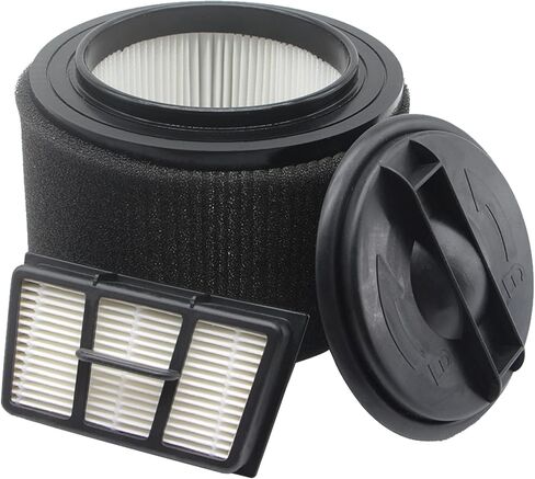 Fine Dust Cartridge Filter Compatible with Vacmaster VF408, Vacmaster VF410P, Wet/Dry Vac Beast VFB511B 0201 and Cleva Industrial VF408B (1 Pack Vacuum Filter and 1 Pack Foam Filter) in Saudi Arabia
