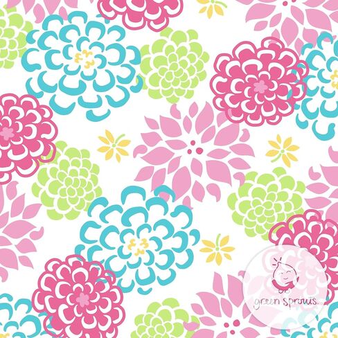 Ruffle Snap Reusable Absorbent Swimsuit Diaper-White Zinnia-18mo in Kuwait