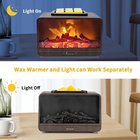 موقد تسخين الشمع الكهربائي، سخان الشمع الكهربائي، موقد الزيت العطري المعطر، ضوء اللهب، جهاز تسخين الشمع مع 4 مؤقت إيقاف تلقائي للمنزل والمكتب وغرفة النوم والحمام والهدايا والديكور in Kuwait