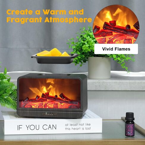 موقد تسخين الشمع الكهربائي، سخان الشمع الكهربائي، موقد الزيت العطري المعطر، ضوء اللهب، جهاز تسخين الشمع مع 4 مؤقت إيقاف تلقائي للمنزل والمكتب وغرفة النوم والحمام والهدايا والديكور in Kuwait
