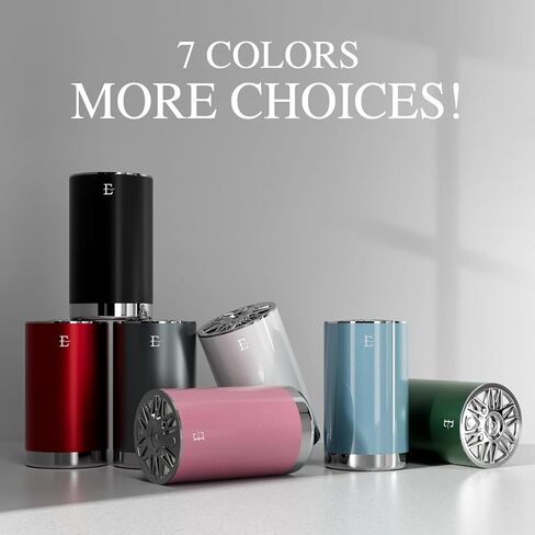 EDKCXB Smart Car Air Fresheners,7 Colors Breathing Light,Auto On/Off,80ml Fragrance Lasts 6 Months,Portable USB Aromatherapy Diffuser for Car Home Office Bedroom,Black Frosted,Cologne in Kuwait