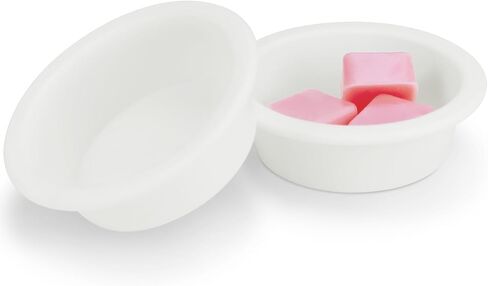 Bobolyn Silicone Wax Warmer Liners - 2Pcs Reusable Silicone Wax Melt Liner Leakproof Easy Clean Popper Liner Wax Melt Tray Dish for Scented Wax Melt Warmer Burner (Both 2.7 inch in Bottom Diameter) in Kuwait