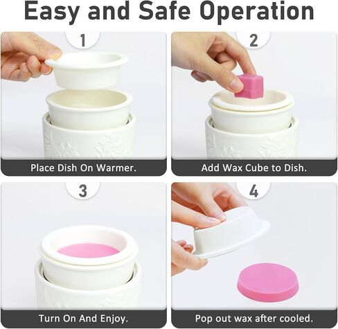 Bobolyn Silicone Wax Warmer Liners - 2Pcs Reusable Silicone Wax Melt Liner Leakproof Easy Clean Popper Liner Wax Melt Tray Dish for Scented Wax Melt Warmer Burner (Both 2.7 inch in Bottom Diameter) in Kuwait