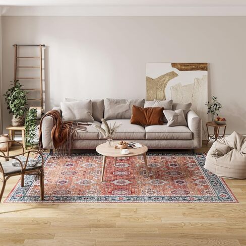 سجادة Dripex Boho Runner مقاس 2x8 قابلة للغسل في الردهة المتعثرة وسجادة ميدالية شرقية وسجادة مطبخ مقاومة للانزلاق وقابلة للطي وسجادة رفيعة قابلة للطي لمدخل غرفة المعيشة وغرفة النوم in Kuwait