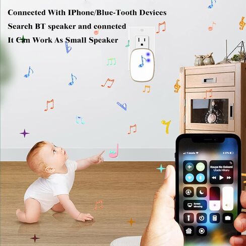 الة صوت ضوضاء بيضاء من يونيونو، الة صوت محمولة للسفر مع 7 اصوات طبيعية مريحة ومكبر صوت صغير باسنان زرقاء للمنزل والمكتب والفندق. in Kuwait