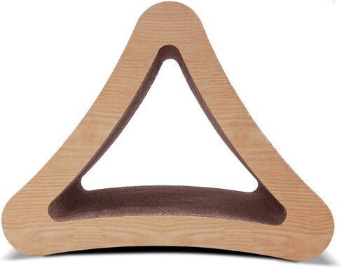 ورق مقوى ثلاثي الجوانب بتصميم مثلث للقطط من سكراتش مي، وسادات لوح للقطط العمودية المموجة لمنع تلف الاثاث بشكل مثلث in Kuwait