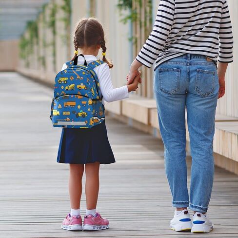Garbage Truck Trash Recycling Kid's Toddler Backpack for Boys Girls Preschool Nursery with Safety Leash (01145) in Saudi Arabia
