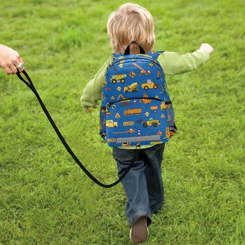 Garbage Truck Trash Recycling Kid's Toddler Backpack for Boys Girls Preschool Nursery with Safety Leash (01145) in Saudi Arabia