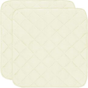 Petyoung 2PCS Waterproof Incontinence Chair Pads Non Slip Absorbent Pads, Wheelchair Reusable Seat Pads Cover, Nursery Pee Pad Seat Protector