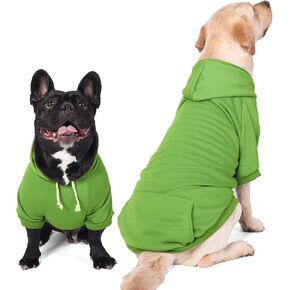 Pet Clothes for Dog, Dog Hoodies Sweatshirt with Leash Hole for Medium Large Dogs (Black Dog Hoodie, Large)