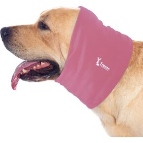 Dog Hoodie, Soft Snoods for Dogs, Breathable Dog Head Wrap Ear Cover for Anxiety Relief and Calming, No Flap Ear Wraps for Dogs Reduce Anxiety Thunder, Vacuum Cleaner (Cyan, XS)