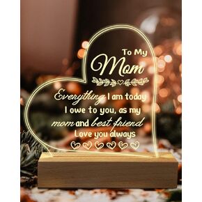 هدايا الأم من ابن الابنة، هدايا إضاءة ليلية منقوشة للأم، هدايا عيد ميلاد فريدة من نوعها لإضاءة الليل للأم، زوجة الأب in Kuwait