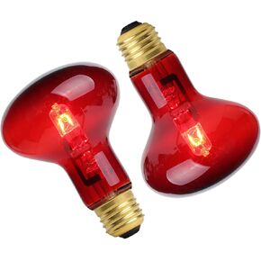 wuhostam 100w مصباح الحرارة التدفئة لمبة الأشعة تحت الحمراء، الأحمر الحيوانات الأليفة ضوء الأشعة فوق البنفسجية مصباح بقعة للاستخدام الزواحف والبرمائيات - سحلية السلحفاة العنكبوت الأفعى الحرباء 2 حزمة in Kuwait