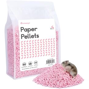 Niteangel Hamster Paper Pellets Bedding 1.8LB / 850g Small Aninam Bedding for Syrian Dwarf Hamsters Gerbils Mice Mouse Lemming Degus or Other Small-Sized Pets (Purple)