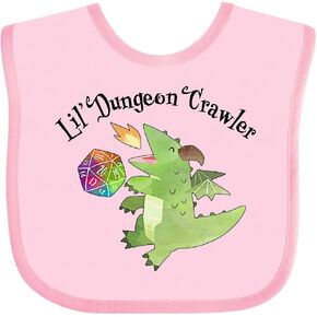 inktastic Lil' Dungeon Crawler- Cute Dragon Baby Bib in Kuwait