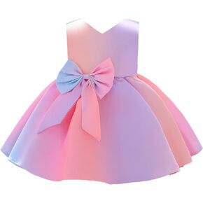 NSSMWTTC 12M-6T Baby Pageant Backless Dress Toddler Girls Tutu Gown Dresses