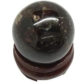 WholesaleGemShop Natural Garnet 40-45 mm Ball Sphere Gemstone A+ Hand Carved Crystal Altar Healing Devotional Focus Spiritual Chakra Cleansing Metaphysical Gift Men Women in Kuwait