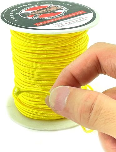 سبير فيشينغ ورالد بكرة الرمح او خط الرماية 1.8 ملم اصفر - 100% سبيكترا كور وسترة - قوة 550 باوند - بكرة 150 قدم in Kuwait
