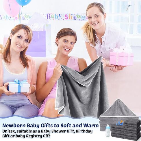 5 Pcs Baby Bath Towel and 15 Count Baby Washcloths Sets, Hooded Baby Towels for Newborns Infants and Toddlers Soft Coral Fleece Toddler Towels for Newborn Boy Girl in Saudi Arabia