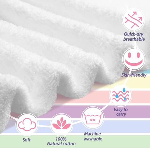 Moukeren Unicorn Theme Hooded Towel for Girl 30 x 50 Inch Cotton Bath Towel with Hood for Girls Kids Toddler Soft and Extra Large Absorbent in Saudi Arabia