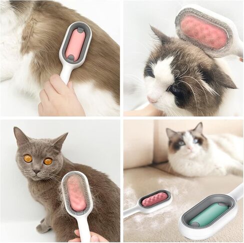 فرشاة سيشي للكلاب، مشط للعناية بالقطط، فرشاة تنظيف ذاتية للقطط والكلاب، أداة فرشاة للعناية بالحيوانات الأليفة، تزيل بلطف الطبقة السفلية السائبة، فرشاة لتنعيم الشعر المتشابك للحيوانات الأليفة (أزرق) in Kuwait