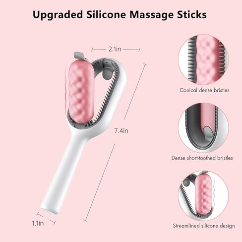 فرشاة سيشي للكلاب، مشط للعناية بالقطط، فرشاة تنظيف ذاتية للقطط والكلاب، أداة فرشاة للعناية بالحيوانات الأليفة، تزيل بلطف الطبقة السفلية السائبة، فرشاة لتنعيم الشعر المتشابك للحيوانات الأليفة (أزرق) in Kuwait