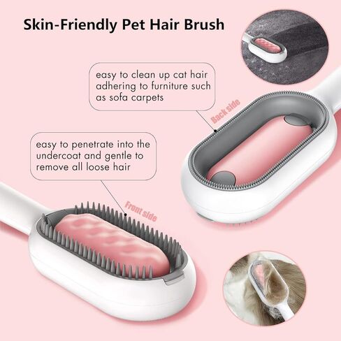 فرشاة سيشي للكلاب، مشط للعناية بالقطط، فرشاة تنظيف ذاتية للقطط والكلاب، أداة فرشاة للعناية بالحيوانات الأليفة، تزيل بلطف الطبقة السفلية السائبة، فرشاة لتنعيم الشعر المتشابك للحيوانات الأليفة (أزرق) in Kuwait