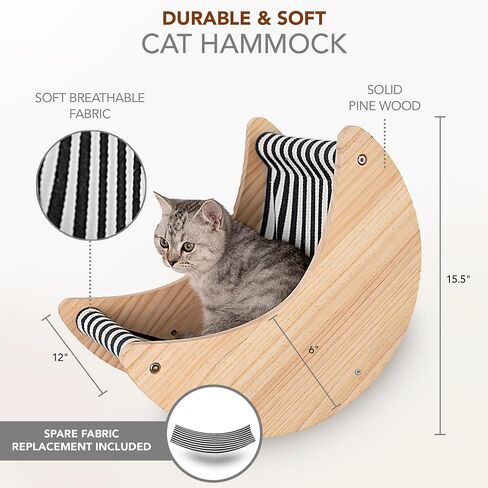3-Piece Cat Wall Furniture Set - Hammock, Hexagon House, Climbing Steps - Wall Mounted Shelves, Perches, and Beds - Modern Design for Large Cats and Kittens in Saudi Arabia