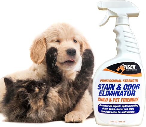 Pet Stain and Odor Remover - Odor Eliminator for Home and Professional Use - Urine Enzyme Cleaner Breaks Up Tough Stains - Carpet Stain Remover for Dog Urine and Cat Urine, Feces and Vomit in Kuwait