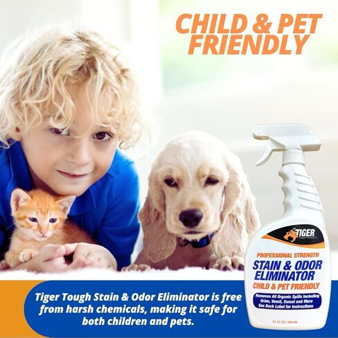 Pet Stain and Odor Remover - Odor Eliminator for Home and Professional Use - Urine Enzyme Cleaner Breaks Up Tough Stains - Carpet Stain Remover for Dog Urine and Cat Urine, Feces and Vomit in Kuwait