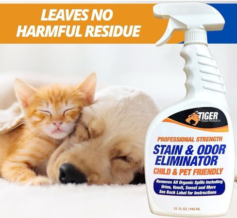 Pet Stain and Odor Remover - Odor Eliminator for Home and Professional Use - Urine Enzyme Cleaner Breaks Up Tough Stains - Carpet Stain Remover for Dog Urine and Cat Urine, Feces and Vomit in Kuwait