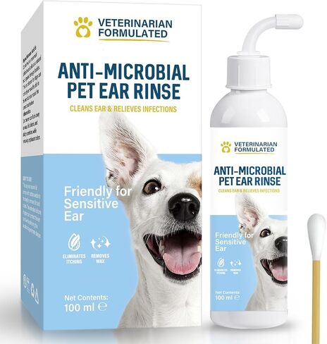 Weeping Willow Oil Co Dog Ear Cleaner, Dog Ear Infection Treatment, Ear Cleaning Solution for Dogs & Cats, Remove Pet Ear Odor and Itch Relief in Kuwait