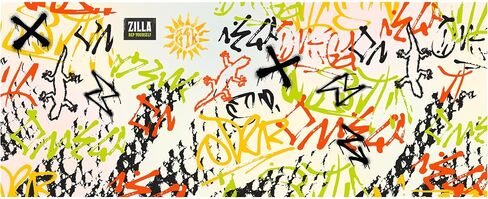 Zilla 24kGoldn Graffiti Print Terrarium Background Screen in Saudi Arabia